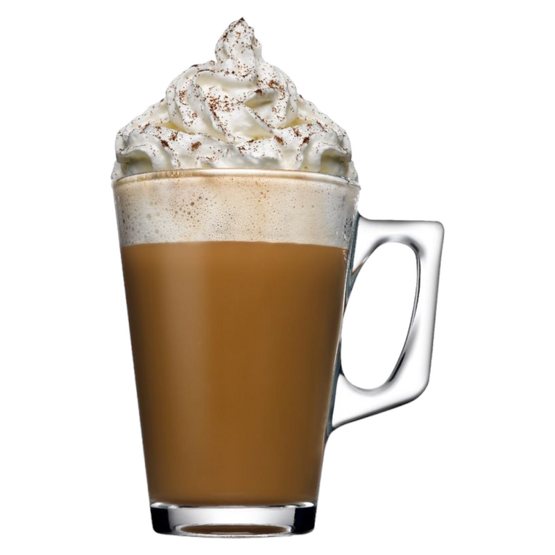 Glass Coffee Mugs. Tea Coffee Cups with Handle. Glass Mug. (Pack of 6) (250 ml)