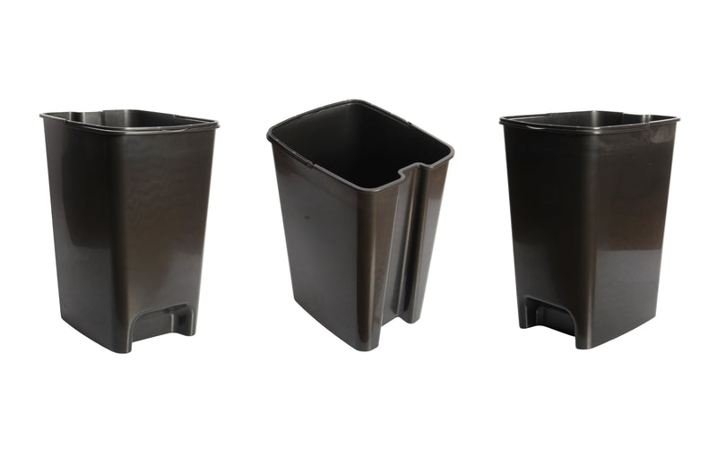 3x Black Buckets with Handle. (40L)