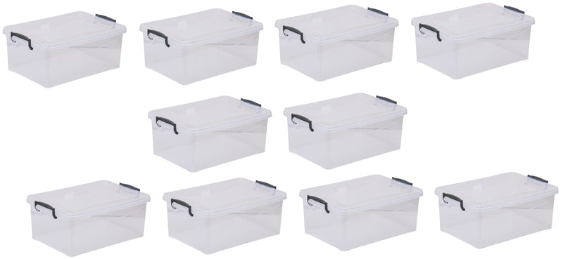 10 Litre Clear Storage Box with Lid.