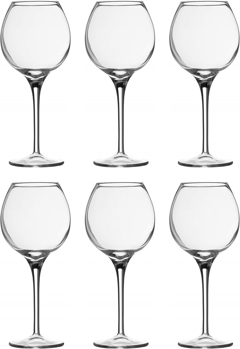 White Wine Glasses. Stemware Wine Goblets. (Pack of 6) (355 cc/ml).
