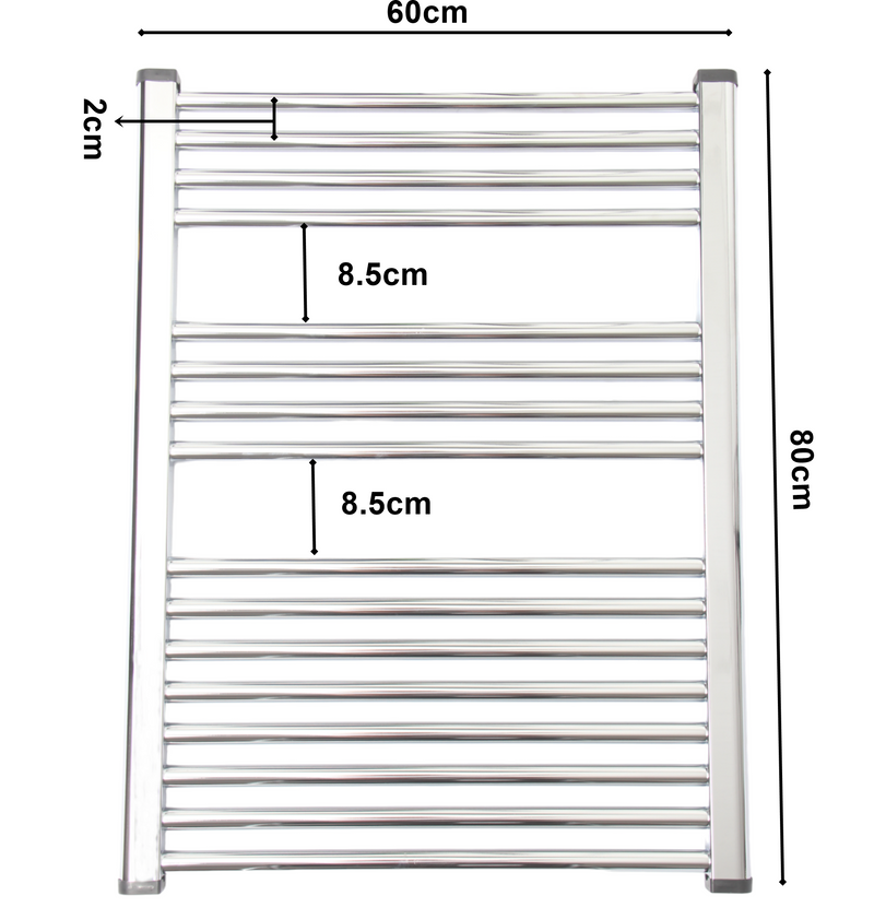 Central Heating Towel Rail Radiator. (600x800 mm)