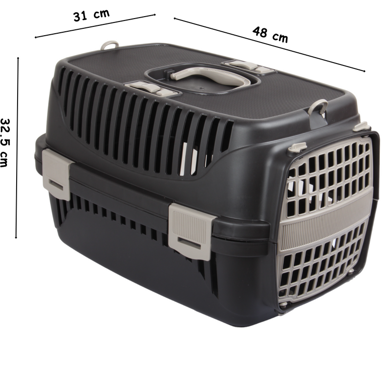 Small Pet Carrier. (Dark Brown)