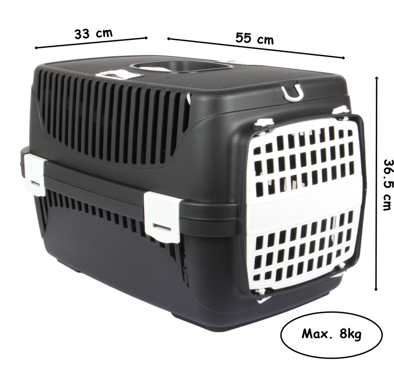 Plastic Large Pet Carrier. Pet Travel Box.