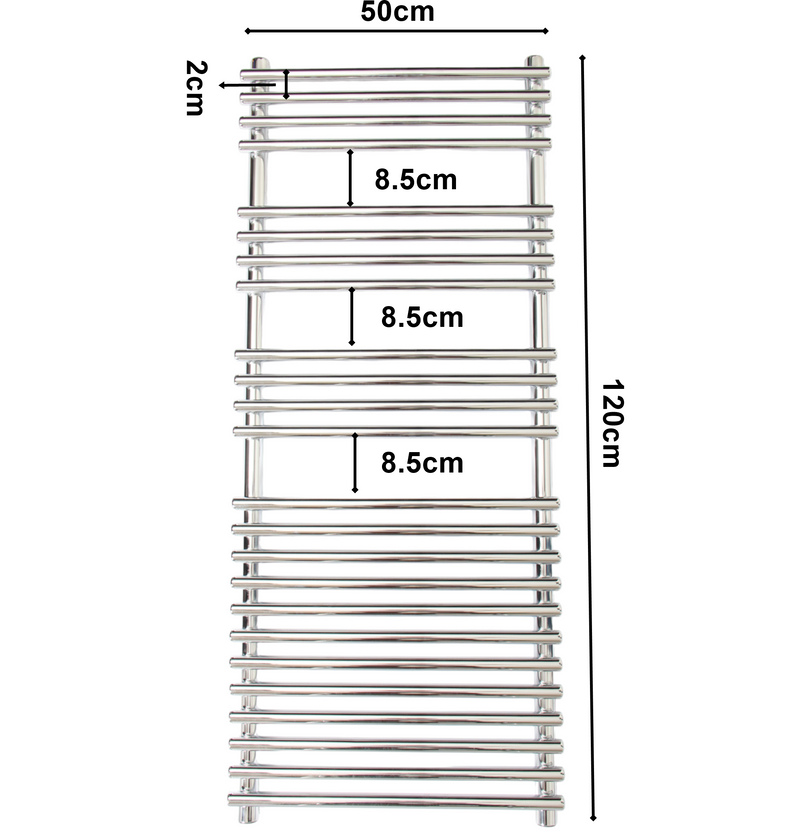 Central Heating Towel Rail Radiator. (500x1200 mm)