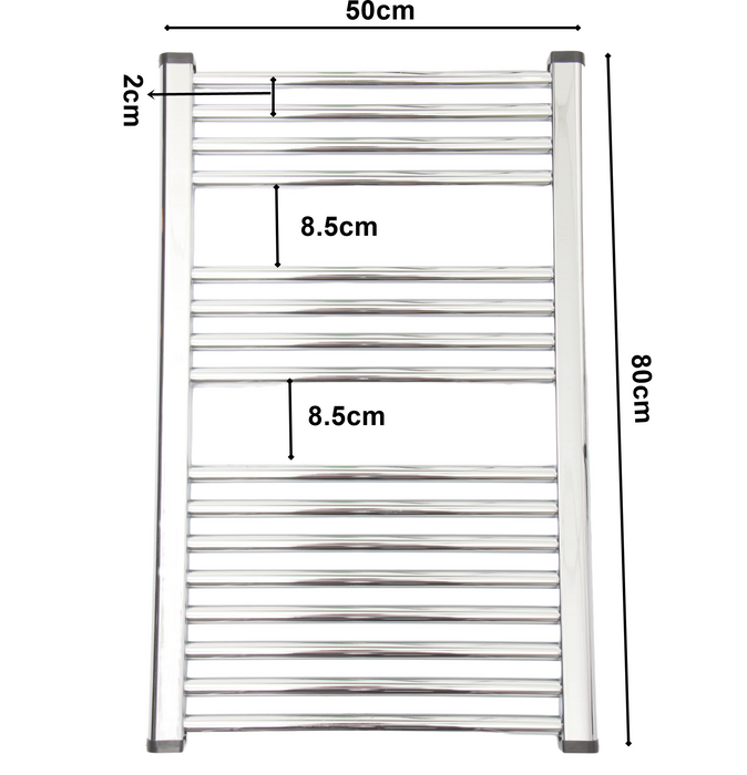 Central Heating Towel Rail Radiator. (500x800 mm)