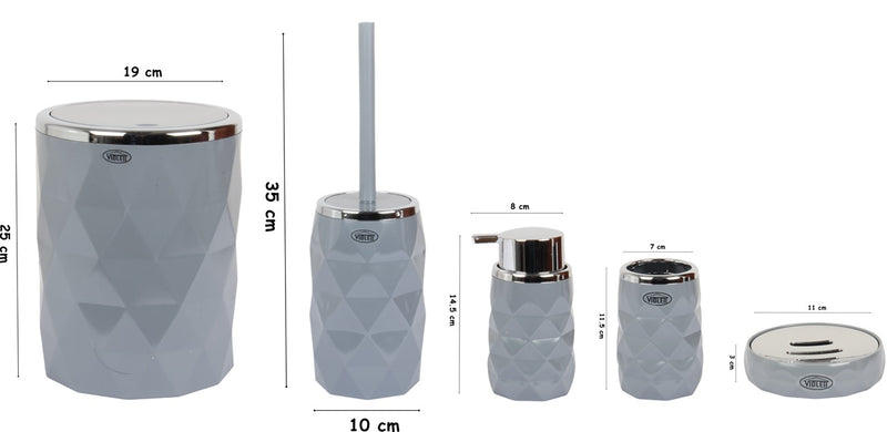 Bathroom Accessory Set. (Set of 5)