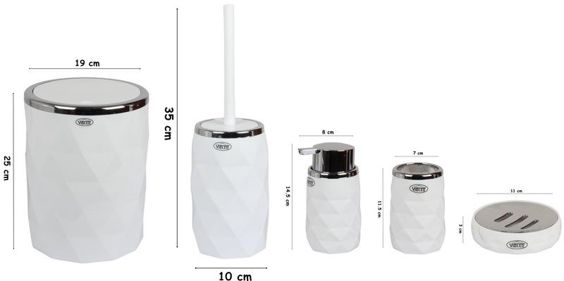 Bathroom Accessory Set. (Set of 5)