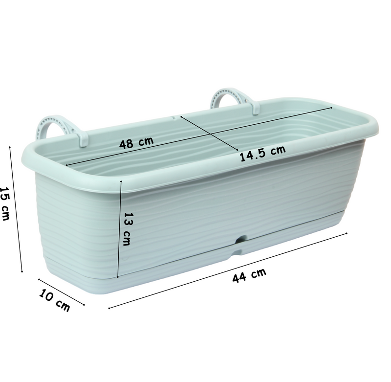 Hanging Balcony Flower Pots. (8L)