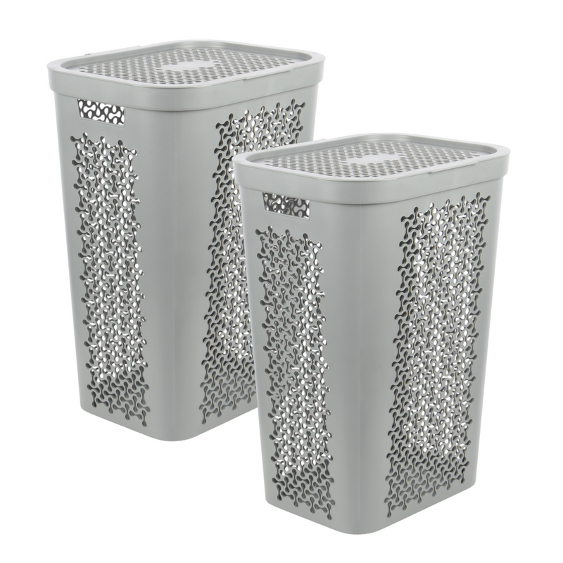 60L Large Plastic Laundry Basket — CRE60L | Family-Sized Washing Hamper | Laundry Baskets — All In One London