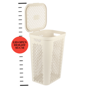 60L Large Plastic Laundry Basket — CRE60L | Family-Sized Washing Hamper | Laundry Baskets — All In One London