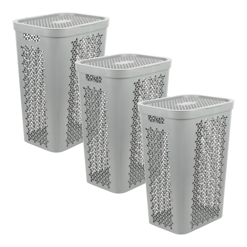 60L Large Plastic Laundry Basket — CRE60L | Family-Sized Washing Hamper | Laundry Baskets — All In One London