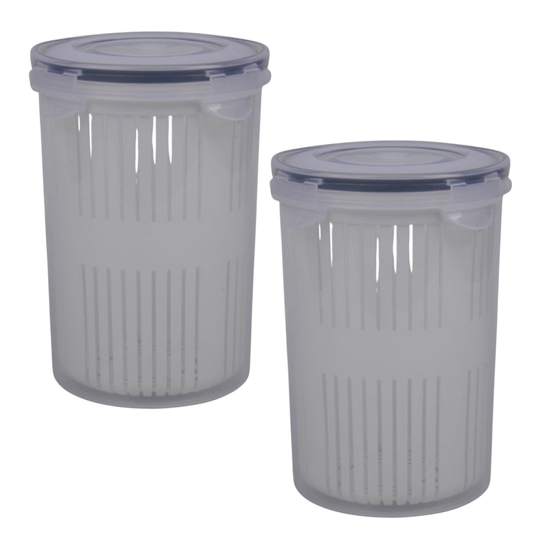 1.5L Pickle & Olive Holder with Strainer – Airtight BPA-Free Food Storage Jar for Pickles, Olives & Cheese