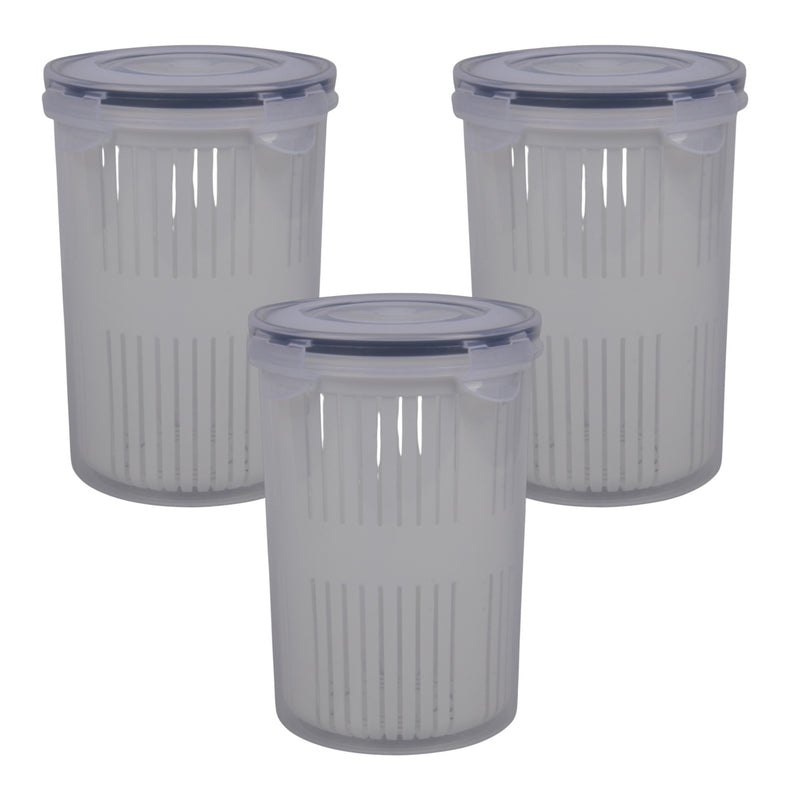 1.5L Pickle & Olive Holder with Strainer – Airtight BPA-Free Food Storage Jar for Pickles, Olives & Cheese