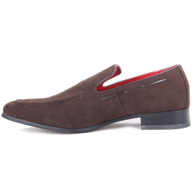 Suede Heavy Stitched Loafer - Runu (Suede Brown)