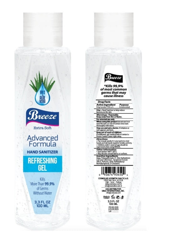 Hand Sanitiser Gel with Vitamin E & Aloe Vera - 100ml (Single)