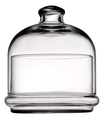 2x Glass Food Patisserie Jar with Domed Lid. Cake Macaron Cookie Containers.