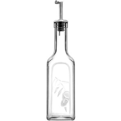 4 pcs Glass Oil & Vinegar Dispenser Bottle. Small Serving Cruet Set. (365 ml)