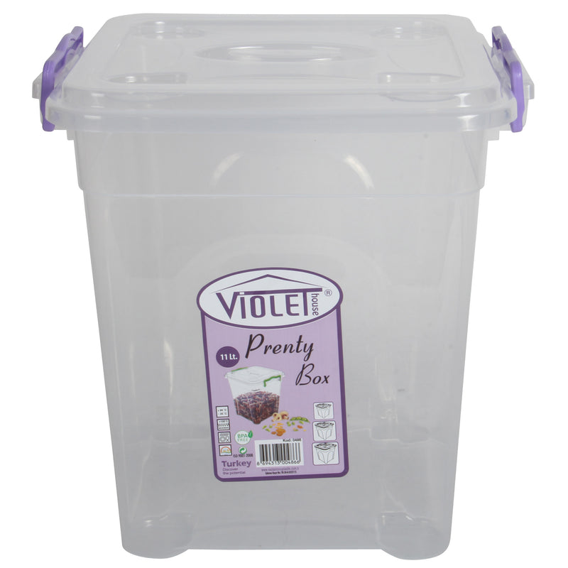 Plastic Storage Box With Lid - 11L