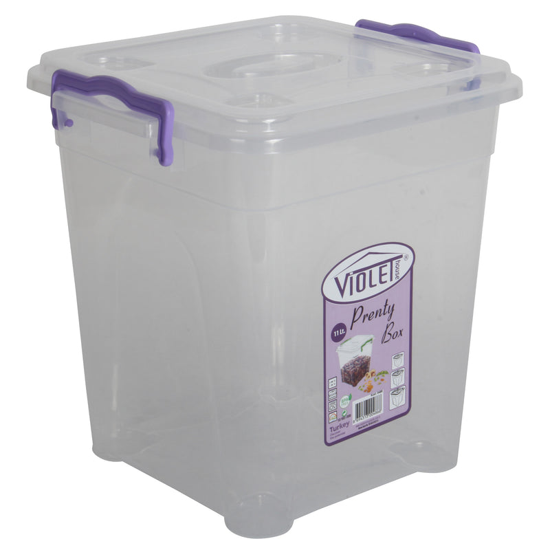 Plastic Storage Box With Lid - 11L