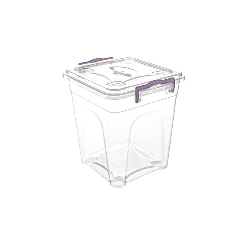 Plastic Storage Box With Lid - 16L