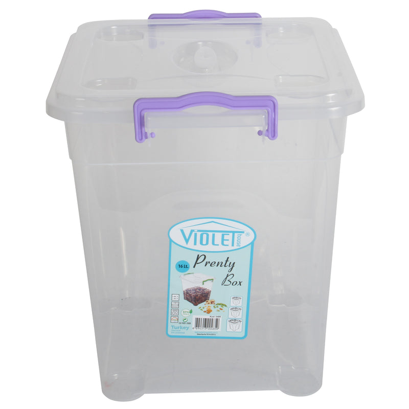 Plastic Storage Box With Lid - 16L