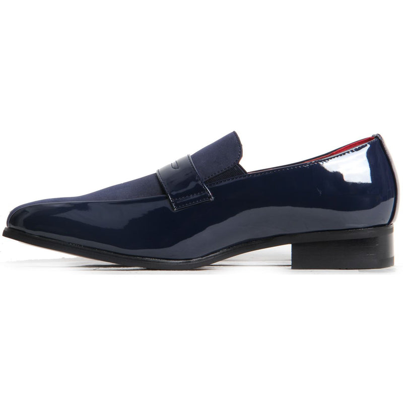 Padded Insole Smart Faux Suede Shoes - Monzese (Navy)