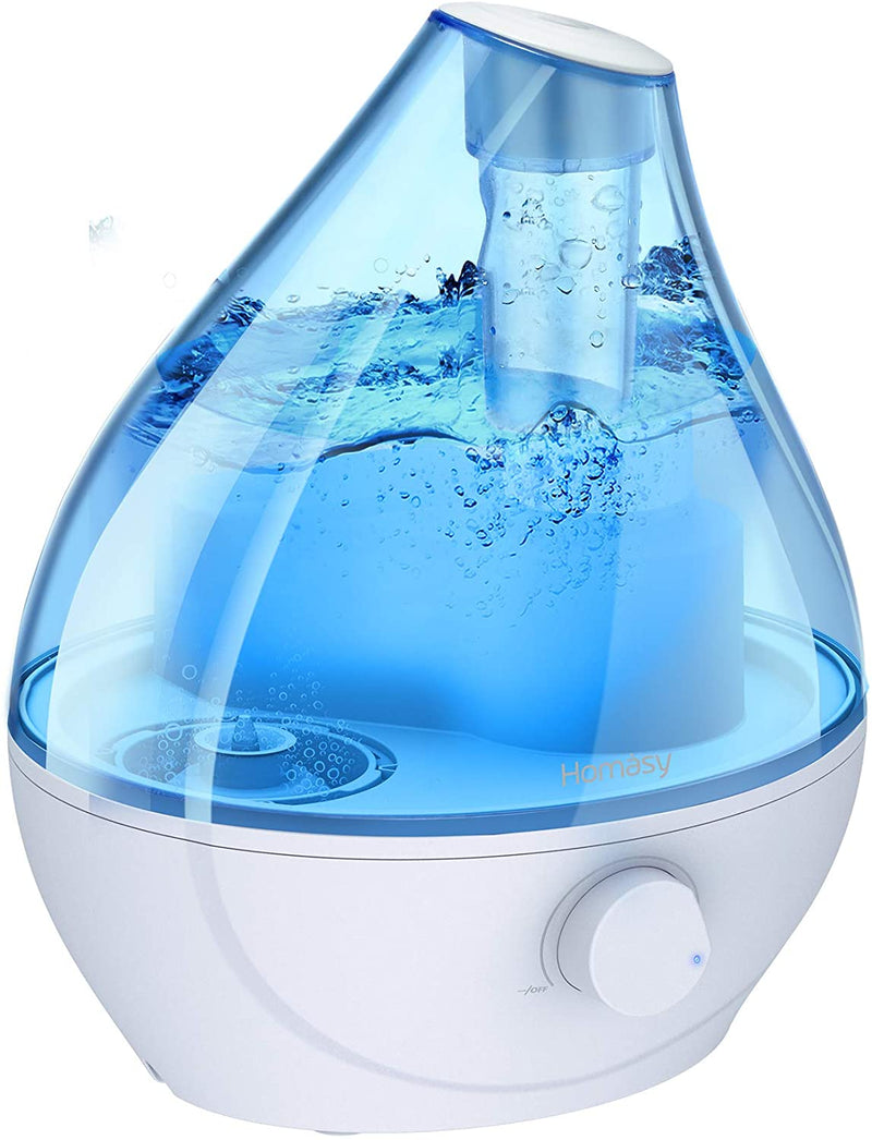 1.6L Cool Mist Humidifier. 22dB Whisper-Quiet For Bedroom. Auto Shut-Off.