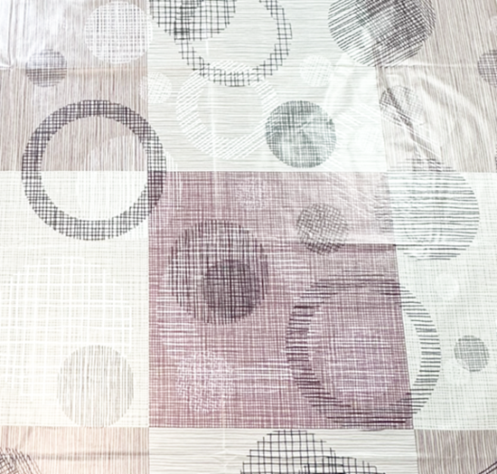 Square PVC Wipeable Waterproof Fibre Tablecloth (140x140 cm)