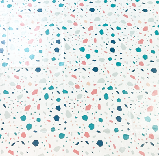 Square PVC Wipeable Waterproof Fibre Tablecloth (140x140 cm)