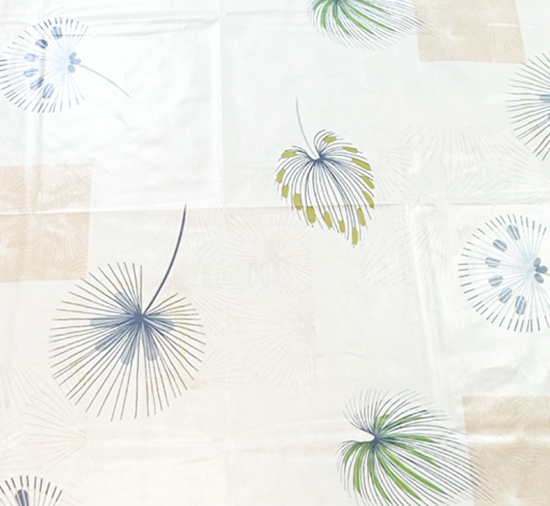 Square PVC Wipeable Waterproof Fibre Tablecloth (140x140 cm)