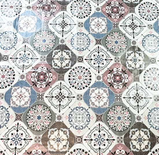 Square PVC Wipeable Waterproof Fibre Tablecloth (140x140 cm)