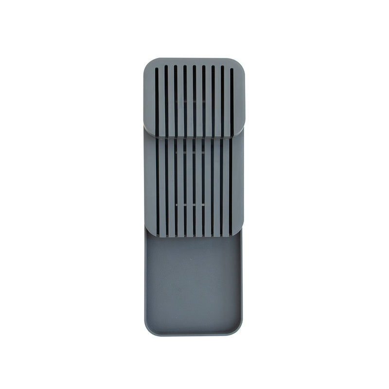 Knife Organiser. 2-Tier Horizontal Knife Block. Drawer Organizer. (Antrasit)