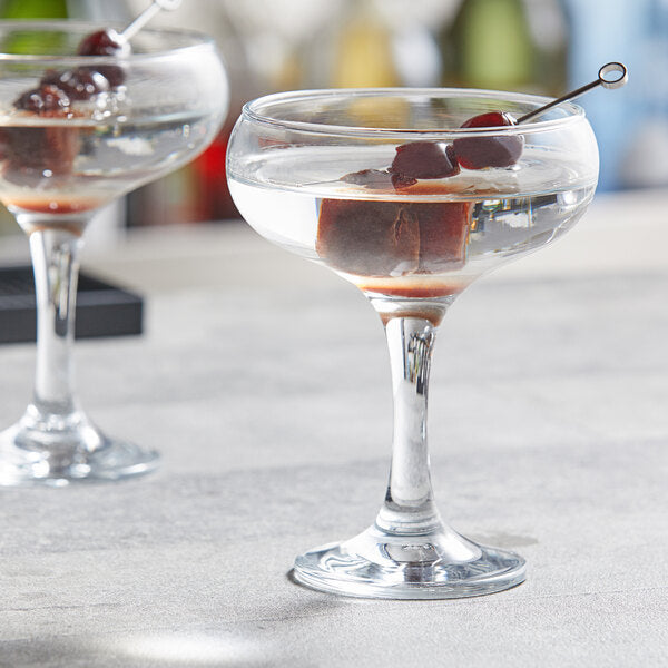 6pcs Martini Cocktail Glasses. Champagne Coupe Saucers. (270 ml).