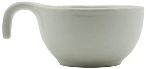 Ceramic Snack Dip Serving Bowl Set. Wooden Base Appetizers Dishes. (6 pcs)
