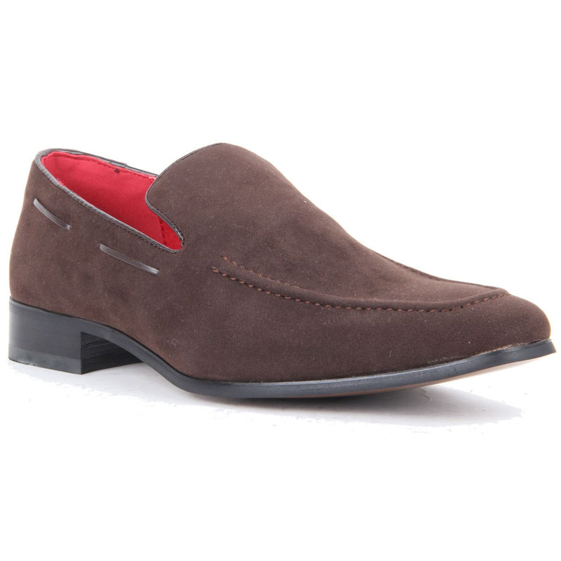 Suede Heavy Stitched Loafer - Runu (Suede Brown)
