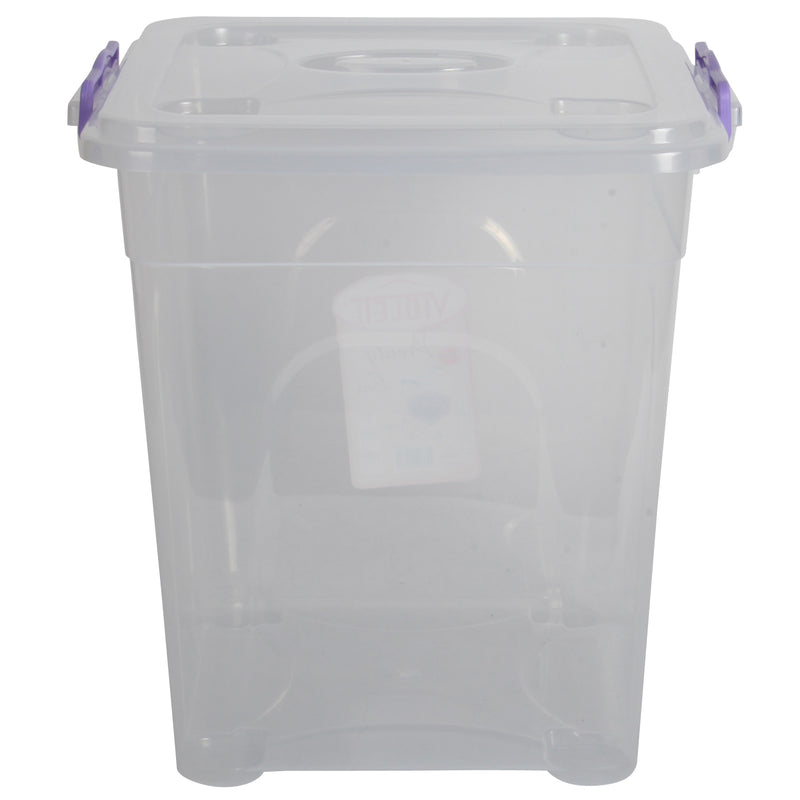 Plastic Storage Box With Lid - 22L