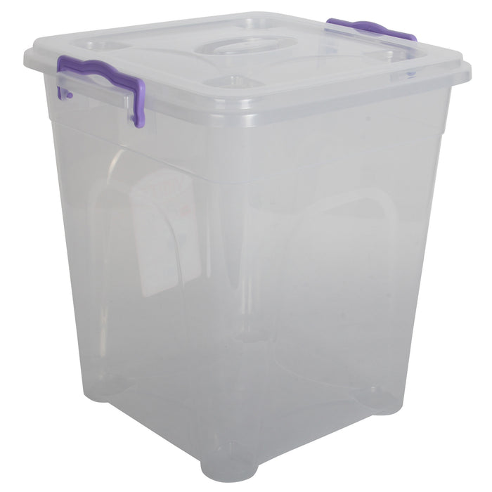 Plastic Storage Box With Lid - 22L