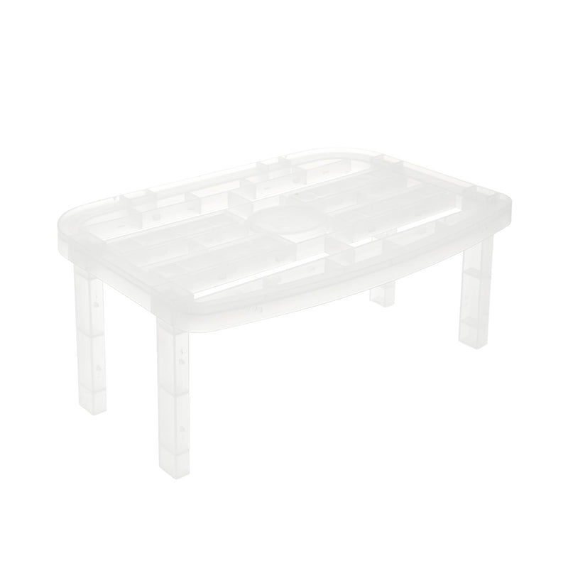 Cupboard Shelf Organizer. Kitchen Cabinet Shelf. (Clear)