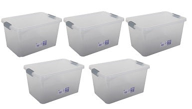 Plastic Storage Box Containers With Lid - 30L