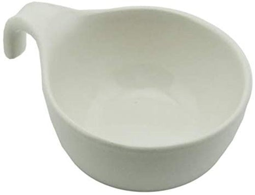 Ceramic Snack Dip Serving Bowl Set. Wooden Base Appetizers Dishes. (6 pcs)