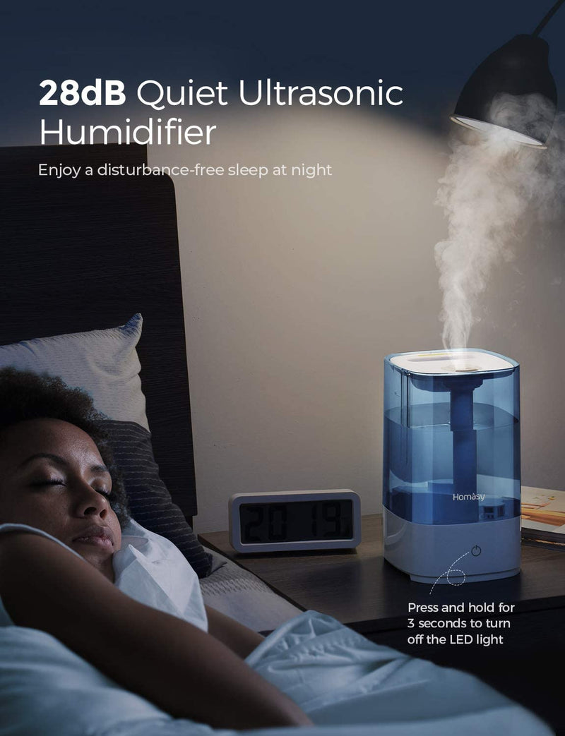 Ultrasonic Cool Mist Humidifier 4.5 L. Fresh Air Humidifiers. 28dB Quiet.