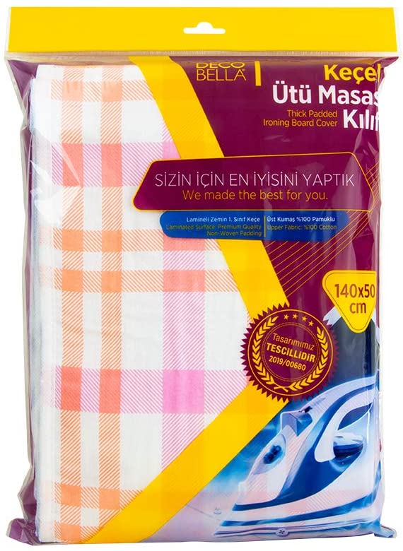 Ironing Board Cover. 140x50cm. Easy Fit. Thick Padded Ironing Board Cover.