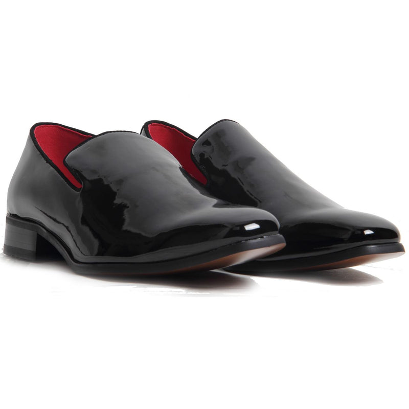 Fashion Loafer Wedding Party Shoes - Justin (Patent Black).