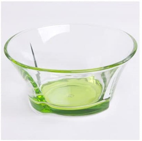 Coloured Base Glass Bowls. Dessert Ice Cream Sundae Fruit Trifle. (Pack of 6)