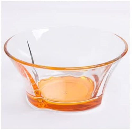 Coloured Base Glass Bowls. Dessert Ice Cream Sundae Fruit Trifle. (Pack of 6)