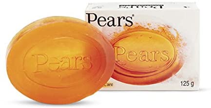 Pears Transparent Amber Soap. Pure &  Gentle Soap with Natural Oils. (125g each) (Pack of 12)