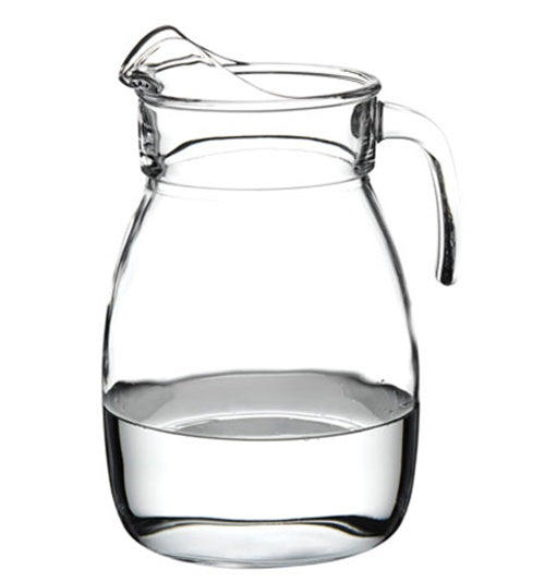 2.5 Litre Glass Jug with Lid. Large Water Carafe Pitcher with Handle.