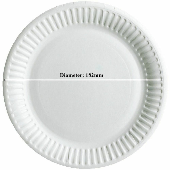 Dispo Strong Bagasse (7 inch) Biodegradable Paper Plate (Box of 1000).