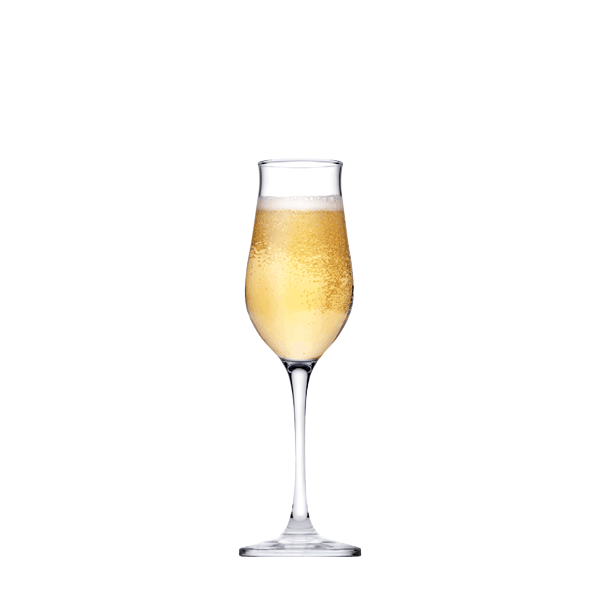 Champagne Glasses. Long Steam Prosecco Flute. Drink Party. (Pack of 6) (190 ml).