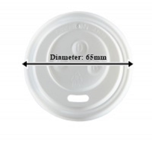 Dispo White Domed Disposable Sip Lid (Box of 1000) (Fit 4 oz)